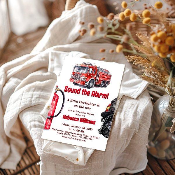 Sound the Alarm Red Fire Truck Boy