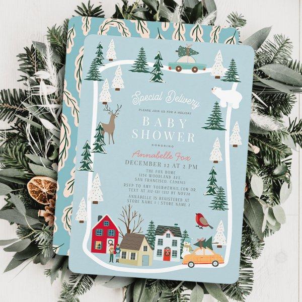 Special Delivery Holiday Town Blue Boy