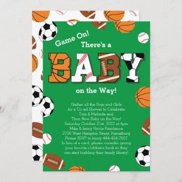 Sports Baby Shower Co-ed Theme