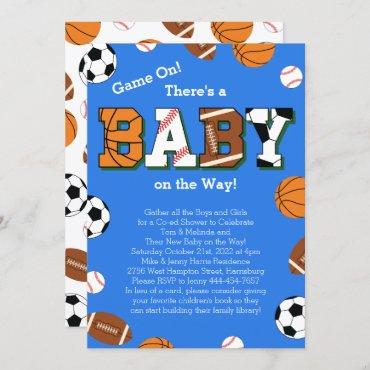 Sports Baby Shower Co-ed Theme