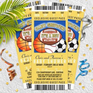 Sports Theme (blue/yellow) Party