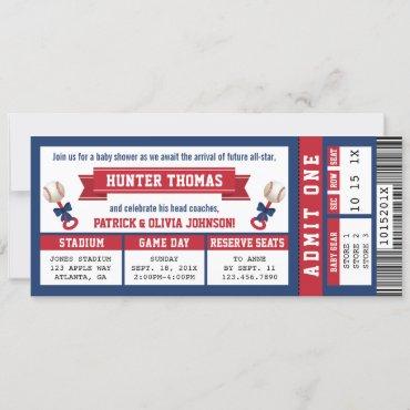Sports Ticket , Blue, Red