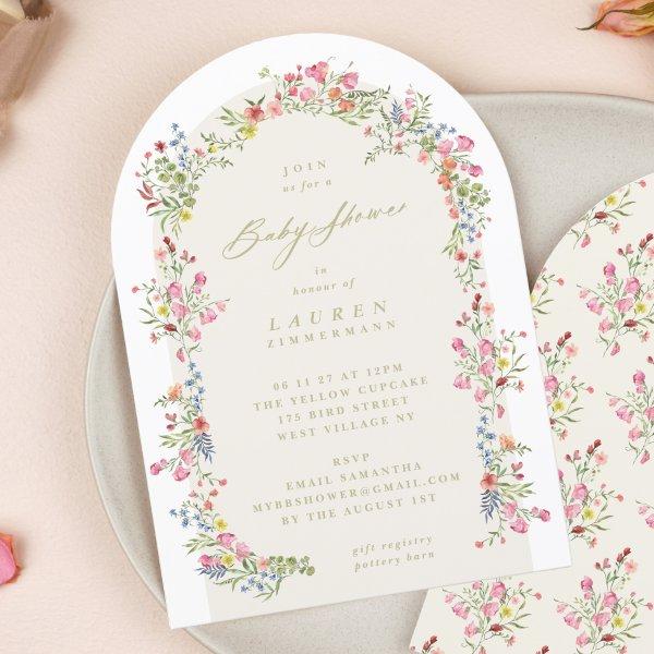 Spring Elegant Dainty Floral Arch