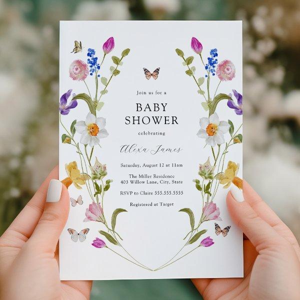 Spring Flowers and Butterflies