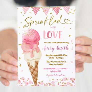 Sprinkled With Love Pink Ice Cream