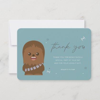 Star Wars | Little Wookiee Baby Shower Thank You Invitation