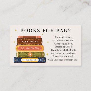 Story Book Library Books for Baby Request Enclosure Card