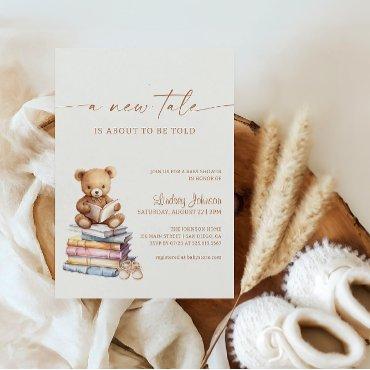Storybook A New Tale Baby Shower Teddy Boho