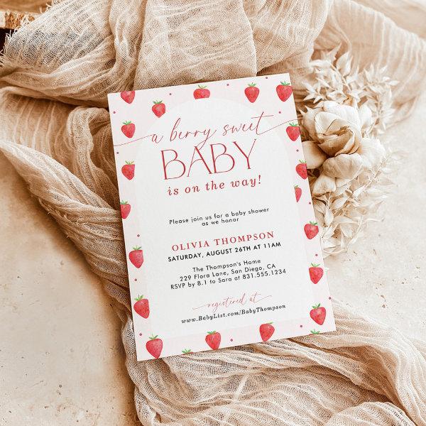 Strawberry Baby Shower | Berry Sweet Baby Girl