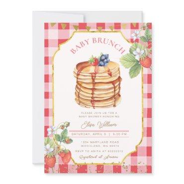 Strawberry Pancake Baby Shower Brunch