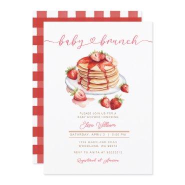 Strawberry Summer Pancake Baby Brunch Baby Shower