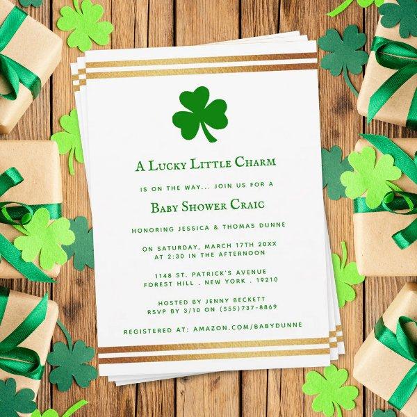 Stylish Gold Foil St. Patrick's Day