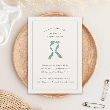 Subtle Sage Green Bow Classic