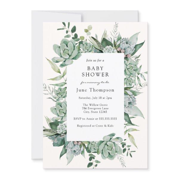 Succulent Eucalyptus Greenery