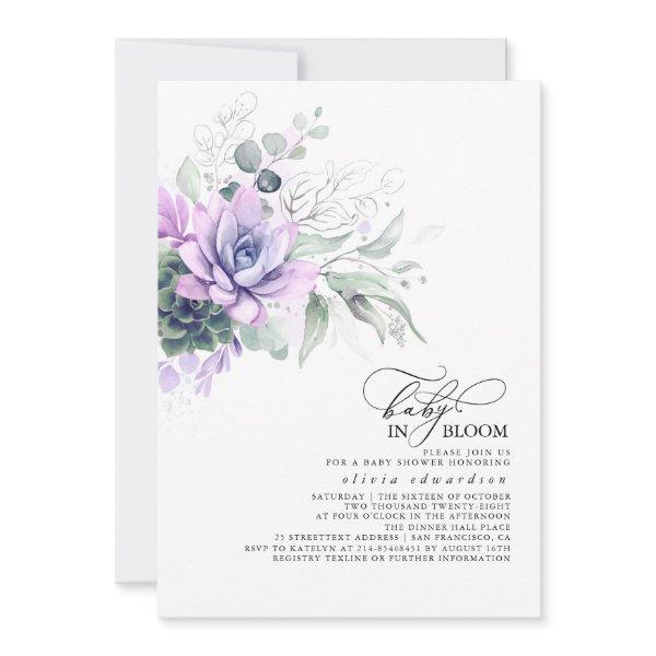 Succulents Greenery Silver Leaves Boho