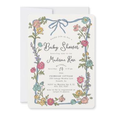 Summer Garden Party Bright Floral Baby Shower