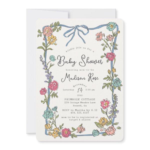 Summer Garden Party Bright Floral Baby Shower
