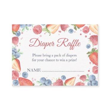 Summer Sweet Berry Diaper Raffle Enclosure Card
