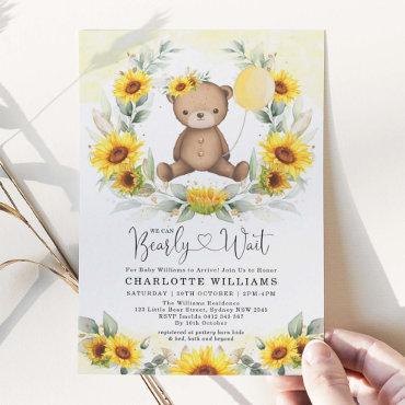 Sunflower Teddy Bear Summer Greenery