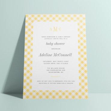 Sunny Yellow Gingham Traditional