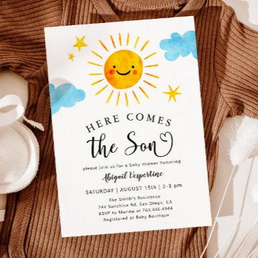 Sunshine Baby Shower Here Comes the Son