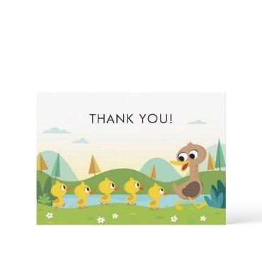 Super Simple | 5 Little Ducks Baby Shower Thank You Card