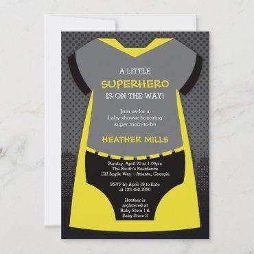 Superhero Baby Shower Invitation for Reena