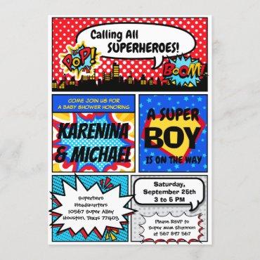 Superhero Couples Baby Shower Party