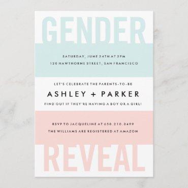 Surprise Gender Reveal Baby Shower Invitation