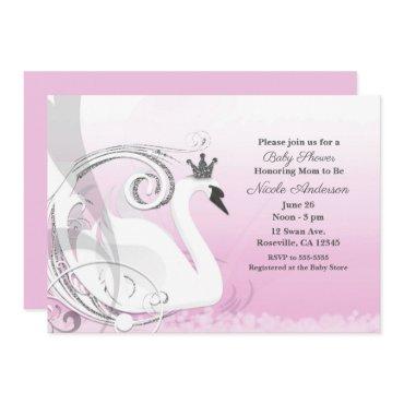 Swan Princess Silver White Pink