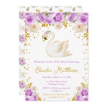 Swan Purple and Gold Roses