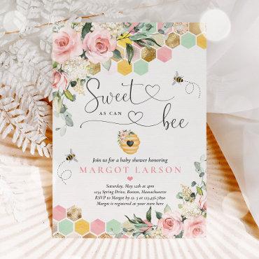Sweet As Can Bee Greenery Pink & Gold