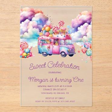 Sweet Candy Lane Kid's Birthday Budget Acrylic