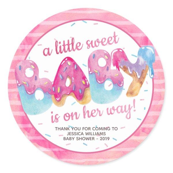 Sweet Candyland Sprinkles Classic Round Sticker