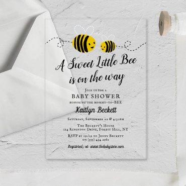 Sweet Little Honey Bee Baby Shower Acrylic