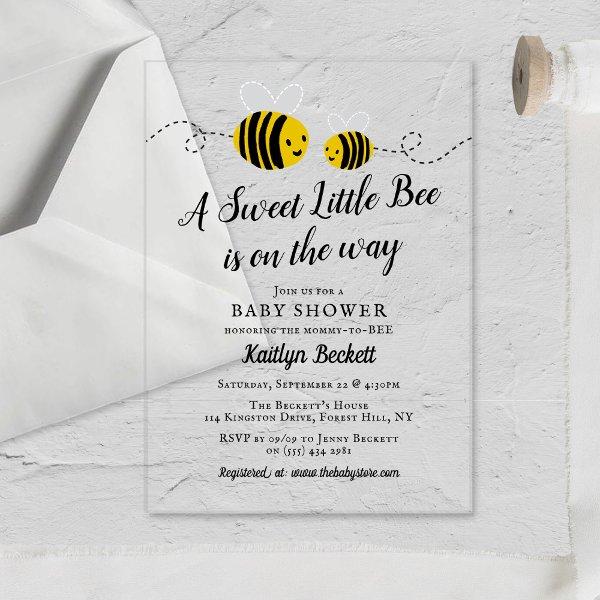 Sweet Little Honey Bee Baby Shower Acrylic