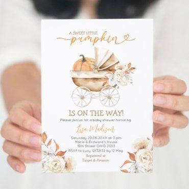 Sweet Little Pumpkin Stroller Floral