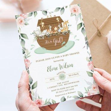 Sweet Noah's Ark Pink Floral Girl