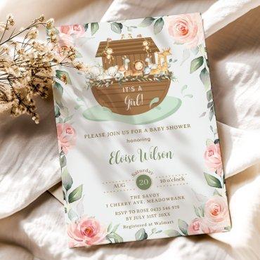 Sweet Noah's Ark Pink Floral Girl