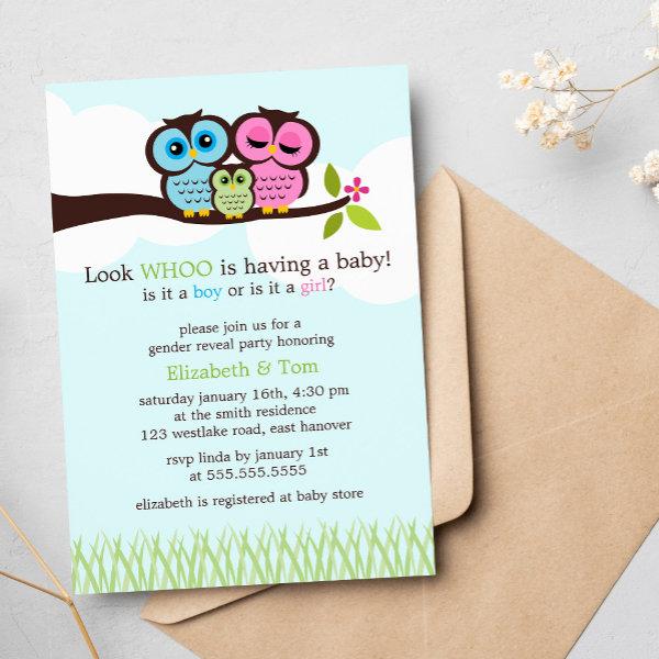 Sweet Owls Gender Reveal Party