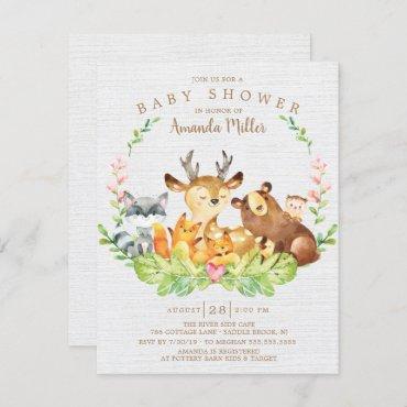 Sweet Rustic Forest Animals