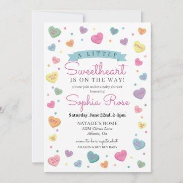 Sweetheart Candy February baby shower for Girl