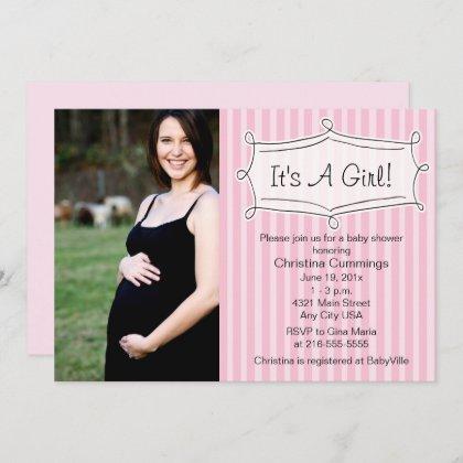 Sweetly Striped Baby Shower Photo