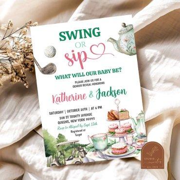 Swing or Sip Par-Tea Golf Baby Gender Reveal