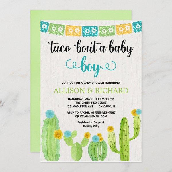 Taco baby shower, Mexican fiesta boy couples