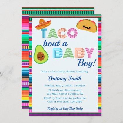 Taco Bout a Baby Boy Fiesta Stripe