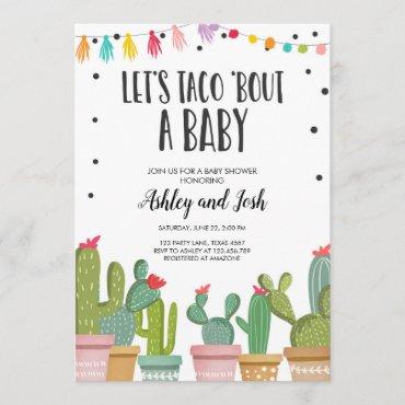 Taco Bout a Baby Fiesta Couples Shower Invitation