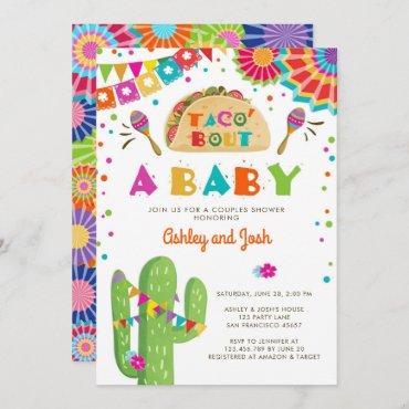 Taco Bout A Baby Fiesta Couples Shower Invitation