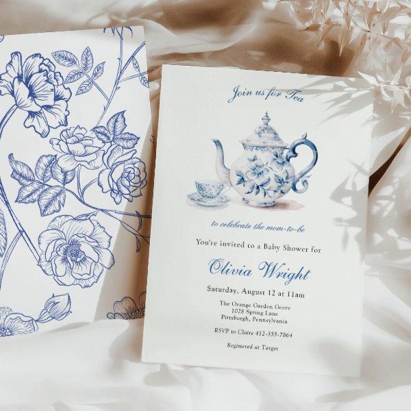 Tea for the Mom to Be Baby Shower Tea Party