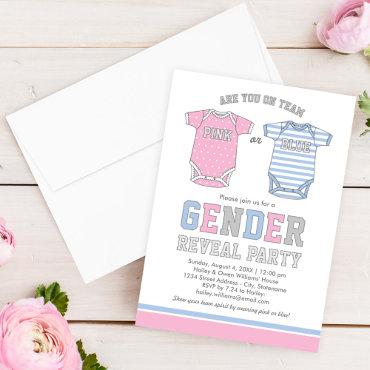 Team Pink or Blue Baby Gender Reveal Party
